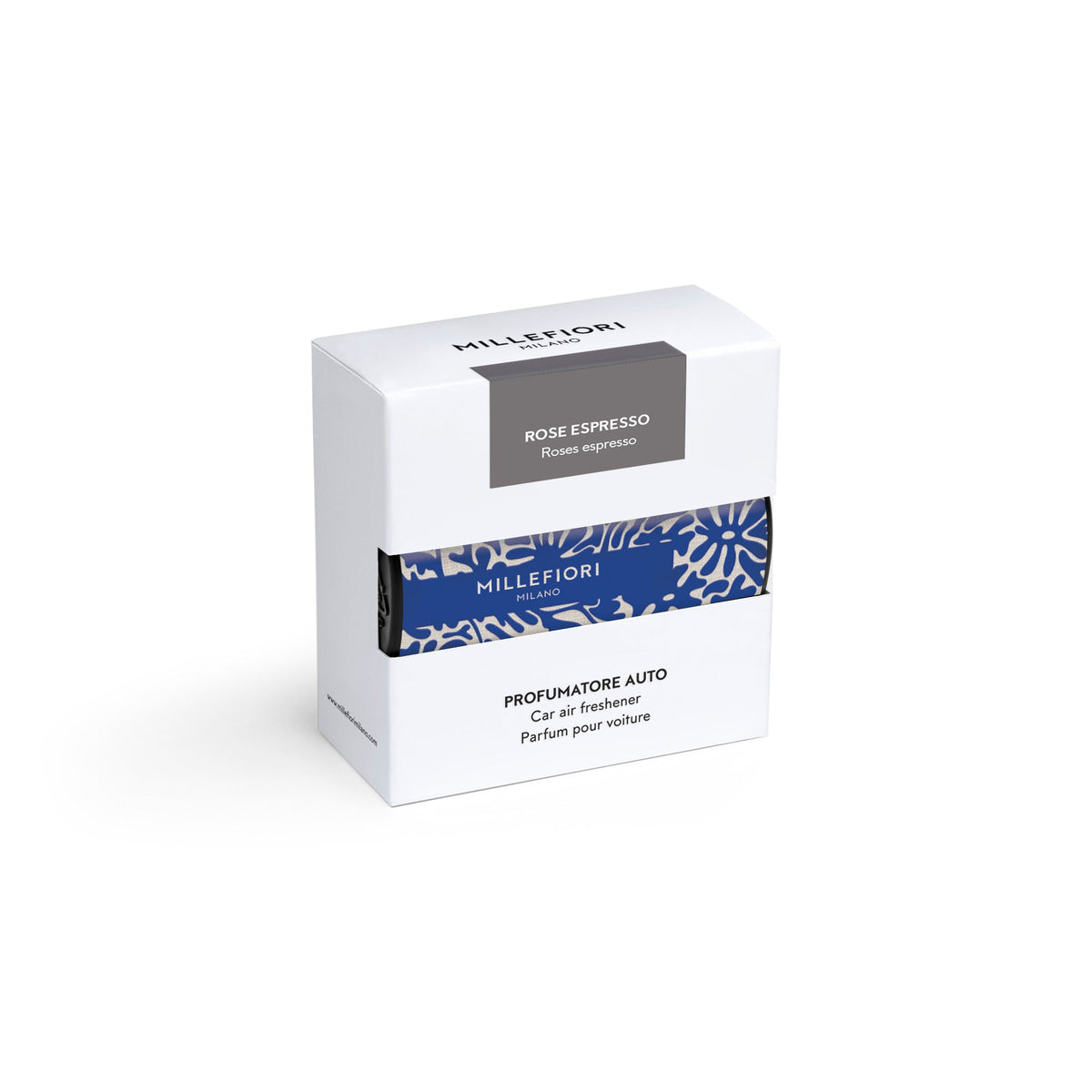 Profumatore Auto Textile Rose Espresso Blu MILLEFIORI MILANO