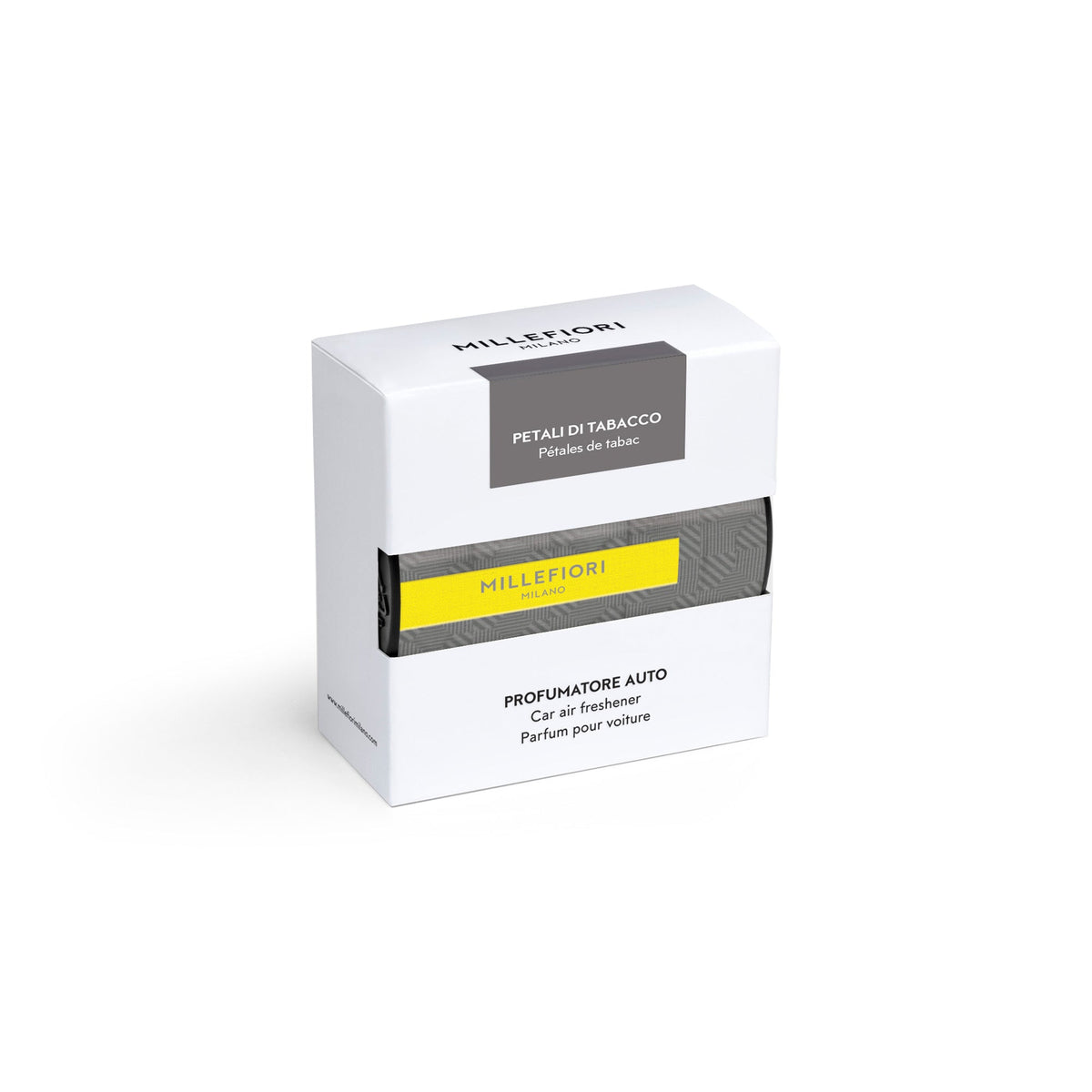 Profumatore Per Auto Textile Petali Di Tabacco Grigio MILLEFIORI MILANO