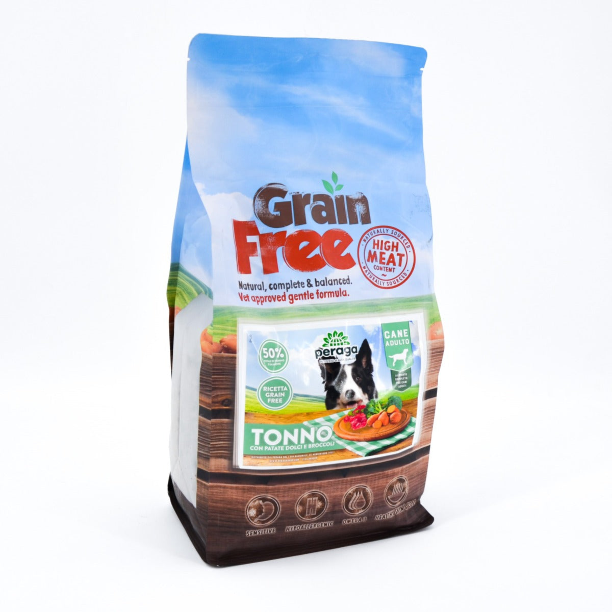 CROCCHETTE PERAGA GRAIN FREE PER CANE ADULTO 2KG TONNO