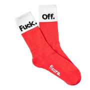 Calzini Unisex "FUCK OFF" Magenta Fisura