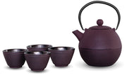 Set Teiera in Ghisa con 4 Tazze 800ml Viola Wd Lifestyle
