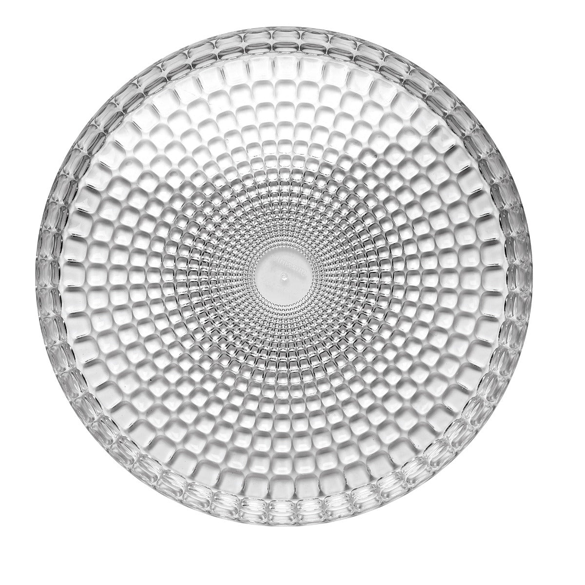 VASSOIO TONDO TIFFANY Ø35,6 X H4 CM TRASPARENTE