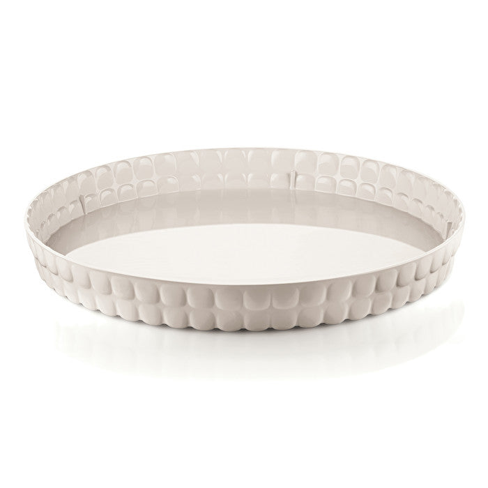 VASSOIO TONDO TIFFANY BIANCO LATTE D.35,6 CM