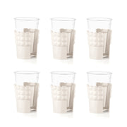 SET 6 REGGIBICCHIERI UNIVERSALI TIFFANY BIANCHI