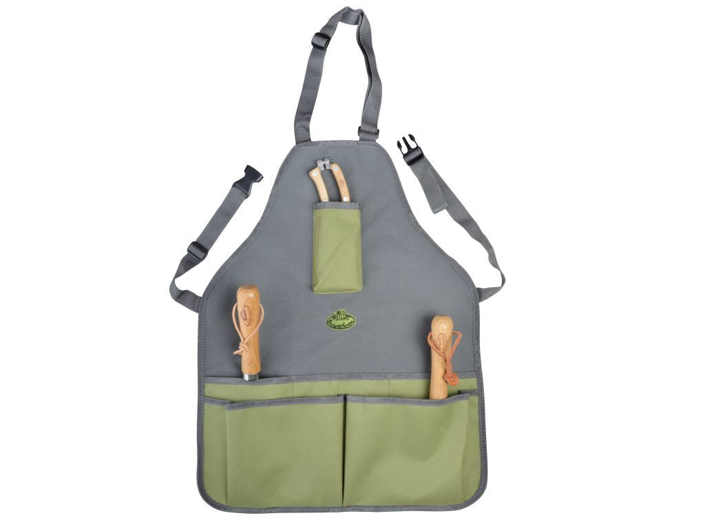 GREMBIULE PORTA ATTREZZI VERDE/GRIGIO 46X1X74 CM