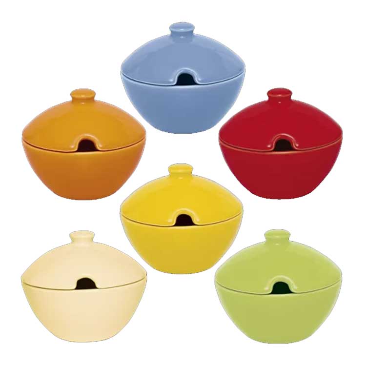 FORMAGGIERA ZUCCHERIERA IN CERAMICA COLORE A SCELTA