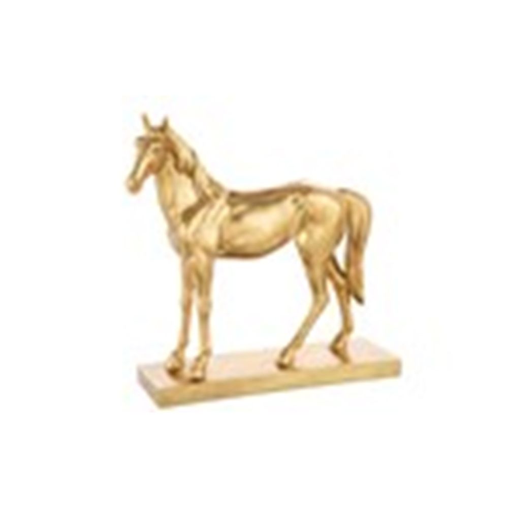 Cavallo con Base 27x8.5x28.5 cm Oro