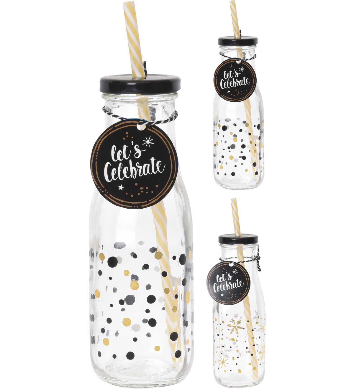 OFFERTA 3 BOTTIGLIE 450 ML CON CANNUCCIA ASSORTITE