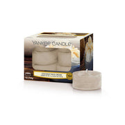 12 CANDELE PROFUMATE CLASSIC TEA LIGHTS COCONUT RICE CREAM
