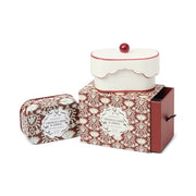 Paddywax Candela in Ceramica "Cherie" - Red - Lino Francese e Iris (155g)