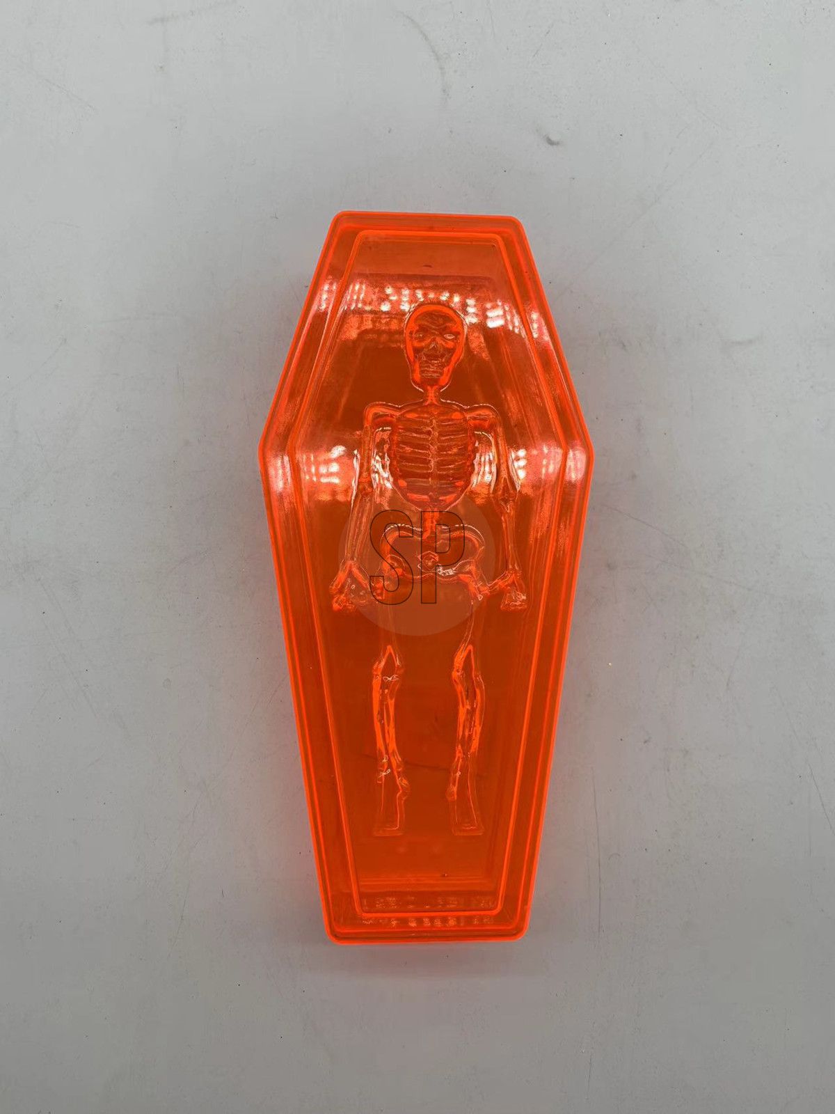 Bara porta caramelle di Halloween, 9x5x13 cm, colore arancione