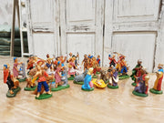 SET 32 STATUINE NATIVITA' + PASTORI SEMPLICI E DOPPI 8CM