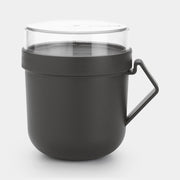 MAKE&TAKE TAZZA IN CERAMICA 0,6L DARK GREY