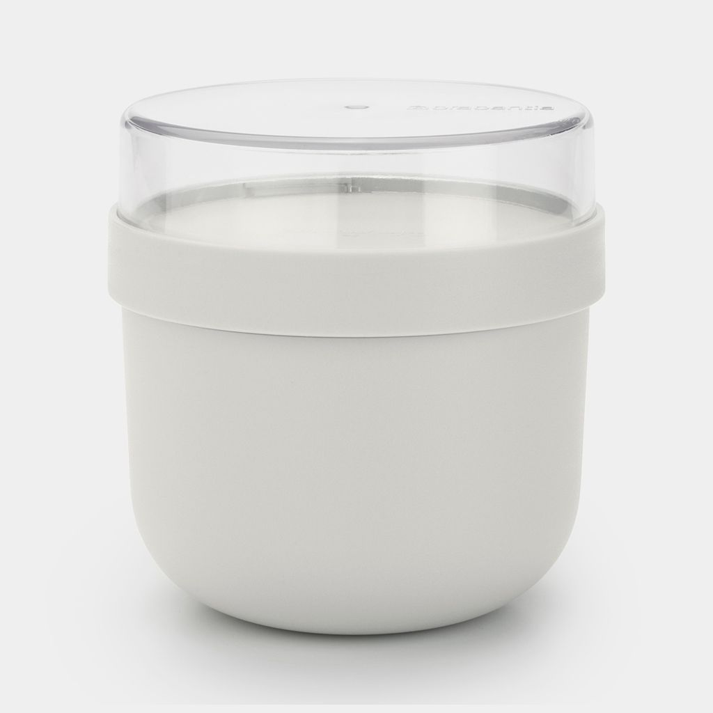 MAKE & TAKE CONTENITORE ROTONDO PORTA COLAZIONE 0,5L LIGHT GREY