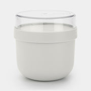 MAKE & TAKE CONTENITORE ROTONDO PORTA COLAZIONE 0,5L LIGHT GREY
