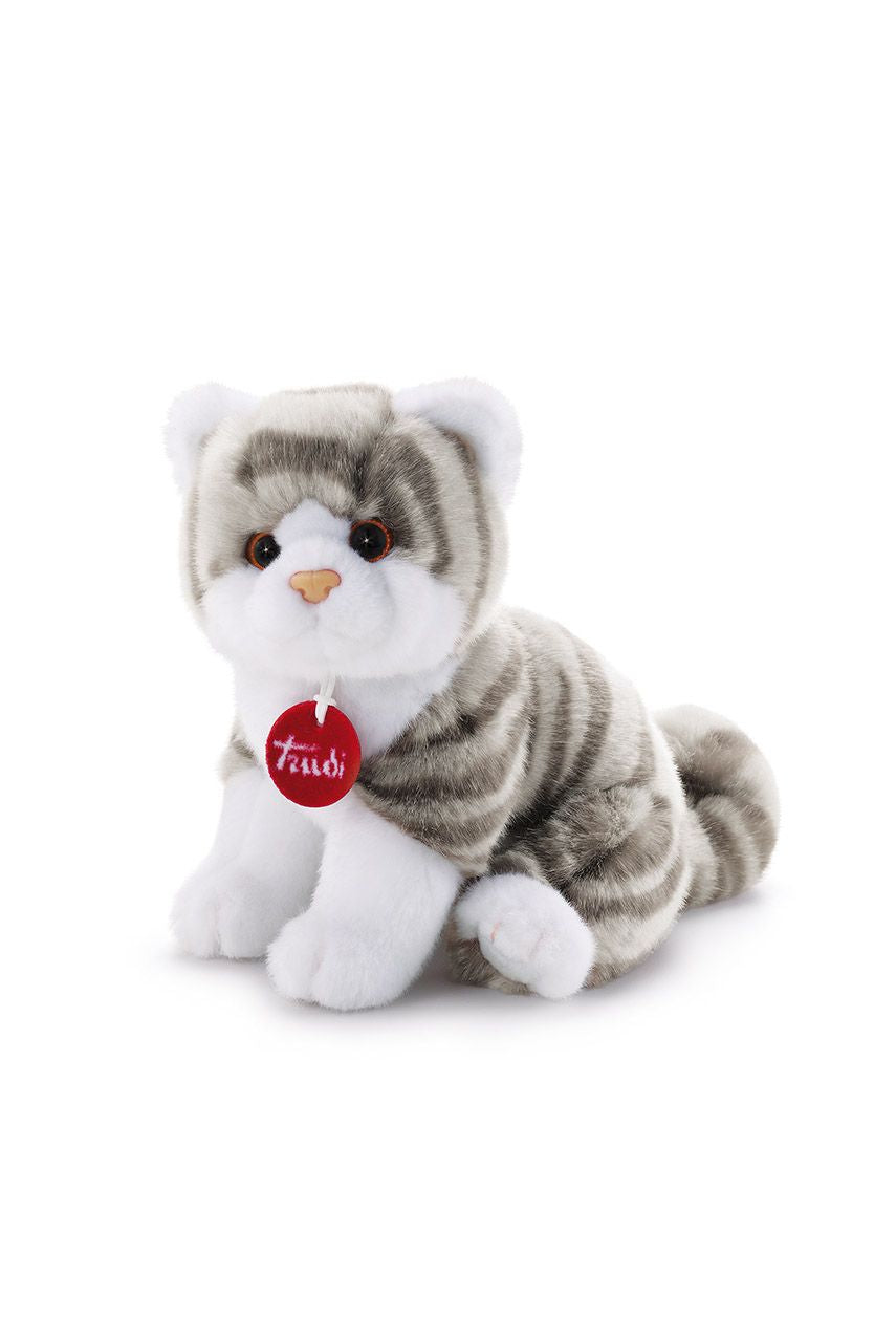 Peluche Trudi Gattino Brad Tigrato Grigio S