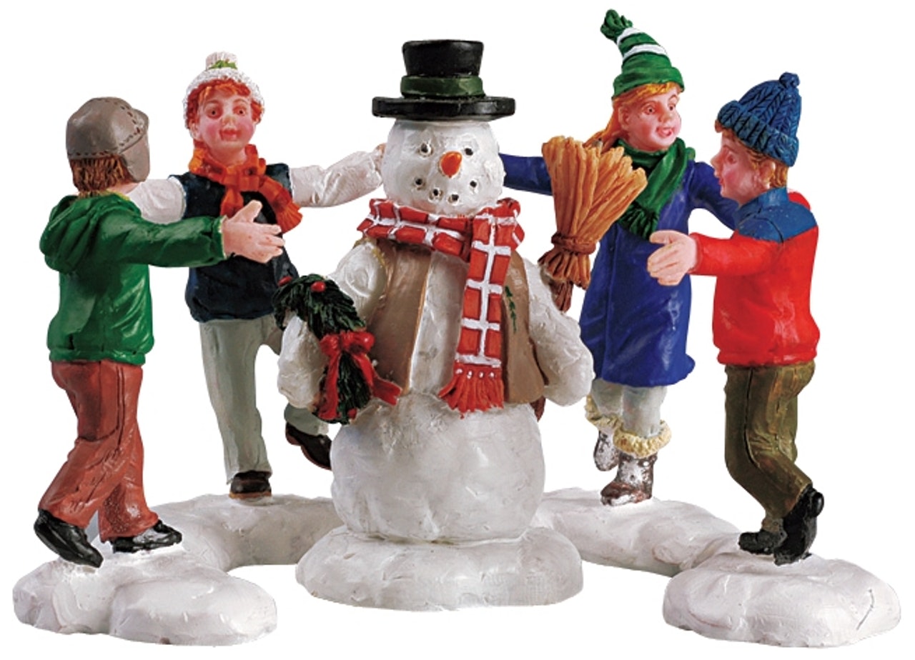 GIROTONDO CON PUPAZZO DI NEVE - RING AROUND THE SNOWMAN SET OF 3