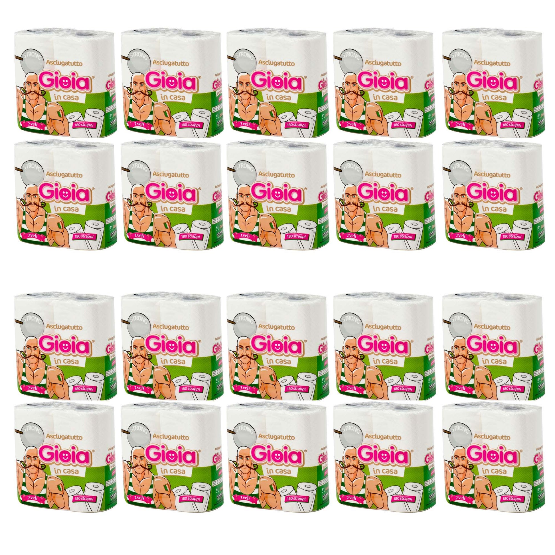 OFFERTA 20 CONFEZIONI DA 2 ROTOLI CAD ASCIUGATUTTO CUCINA GIOIA
