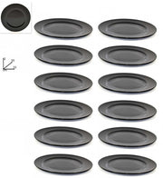 OFFERTA 12 SOTTOPIATTI CIRCOLARI NERI 33CM