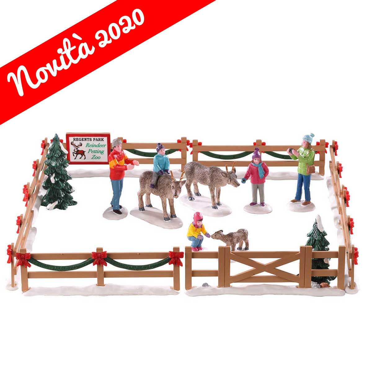 RECINTO CON RENNE - REINDEER PETTING ZOO, SET OF 17