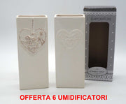 OFFERTA 6 UMIDIFICATORI CON CUORE IN CERAMICA PER TERMOSIFONI