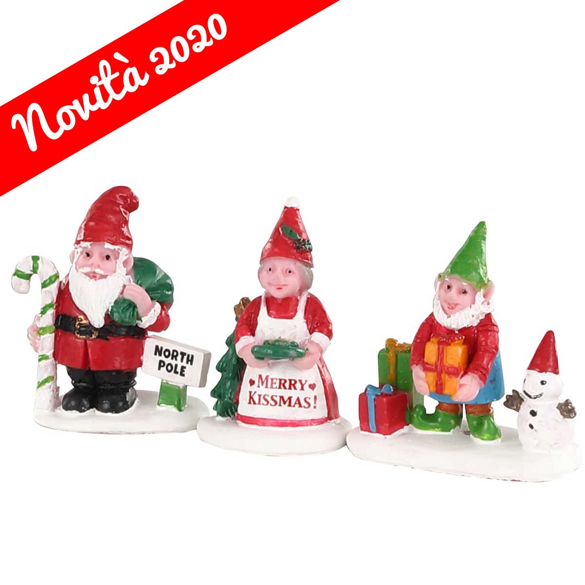 GNOMI DI NATALE - CHRISTMAS GARDEN GNOMES