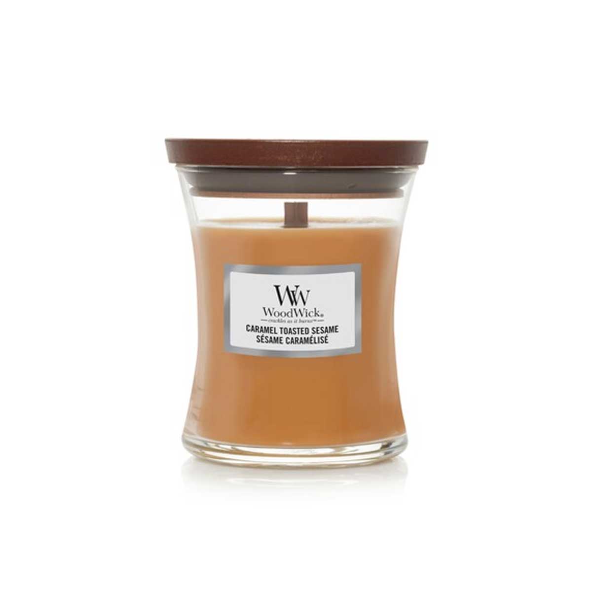 CANDELA CLESSIDRA MEDIA MEDIUM JAR CARAMEL TOASTED SESAME