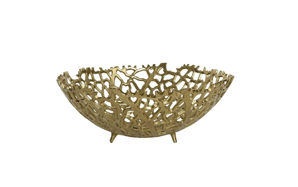VASSOIO IN ALLUMINIO D26CM ORO