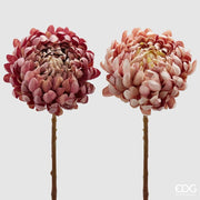 RAMO ARTIFICIALE CON CRISANTEMO H65CM ROSA CHIARO/SCURO