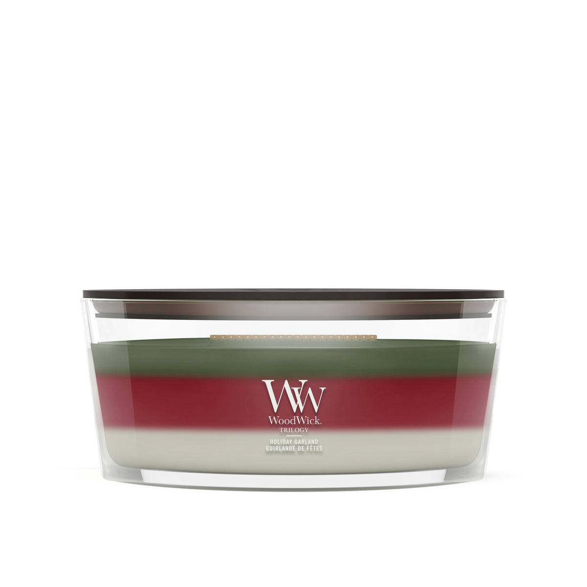 Candela Profumata Holiday Garland Trilogy Elipsa 453,6g WoodWick