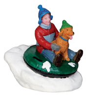 BIMBO E CANE SU SLITTINO - TUBING BUDDIES