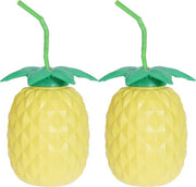 OFFERTA 2 TAZZE CARAFFA A FORMA DI ANANAS 350ML