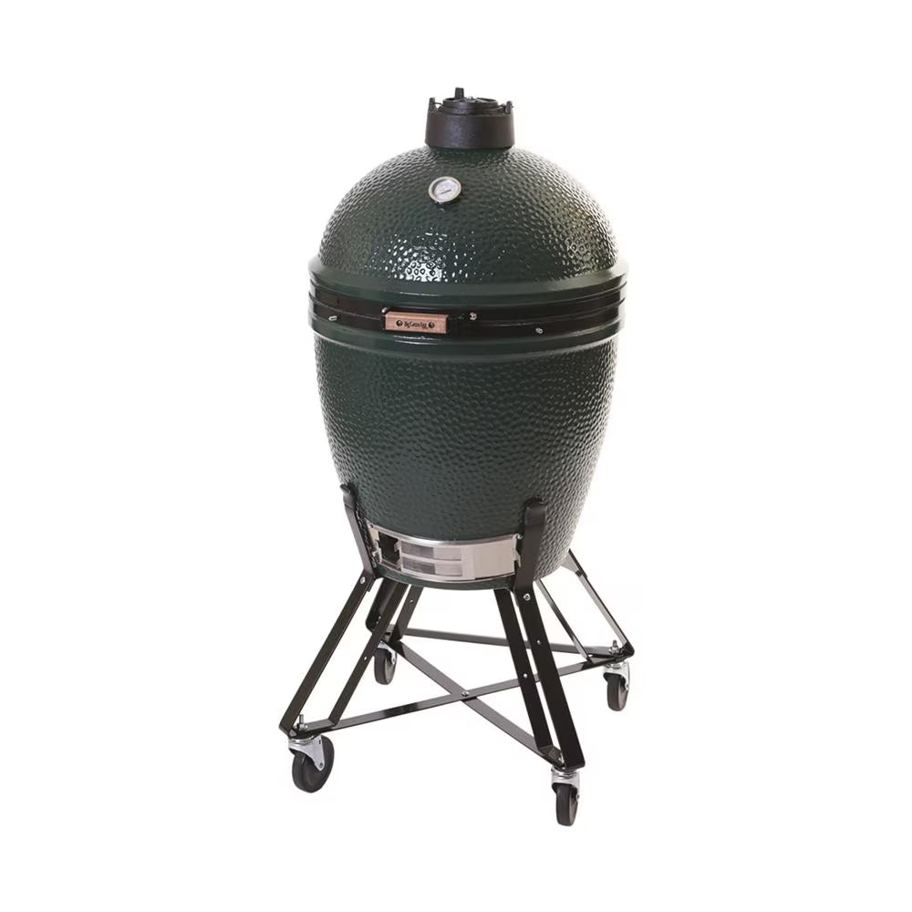 Offerta Big Green Egg Medium D 38 CM Verde con Base cottura e Supporto con ruote