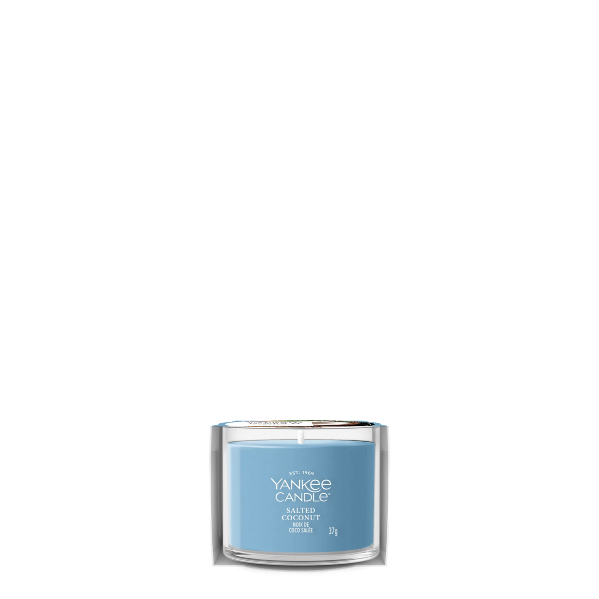 Candela Votive In Vetro Singola Salted Coconut 49g Blu Yankee Candle
