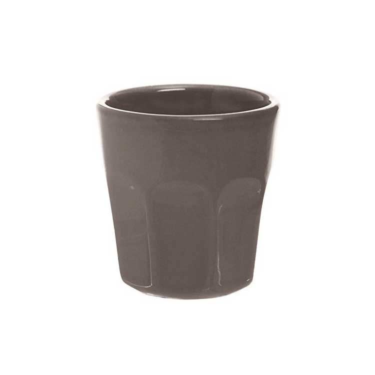 BICCHIERINO DA CAFFE' TRENDY GRIGIO 80 ML IN CERAMICA