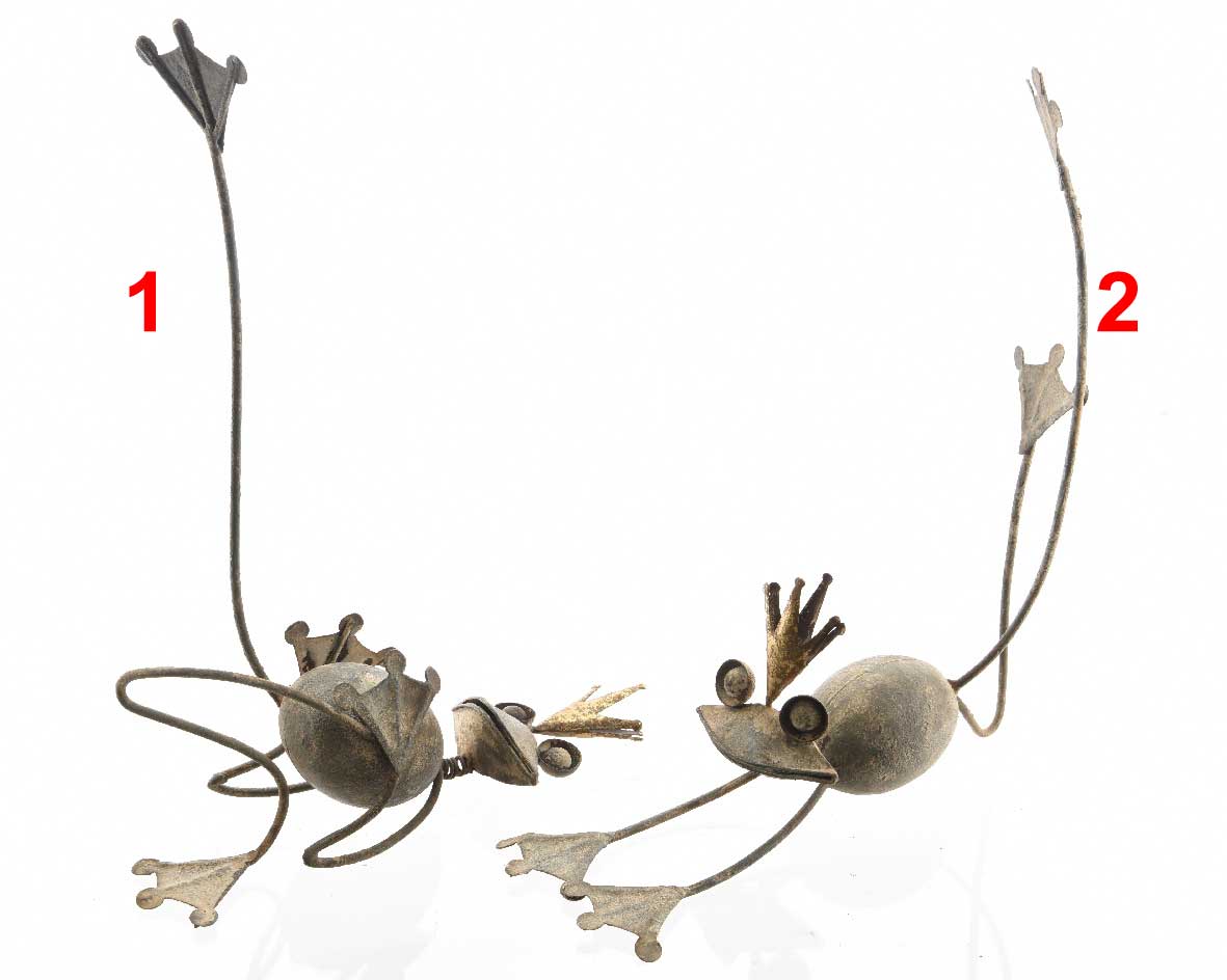 RANA IN METALLO 40CM