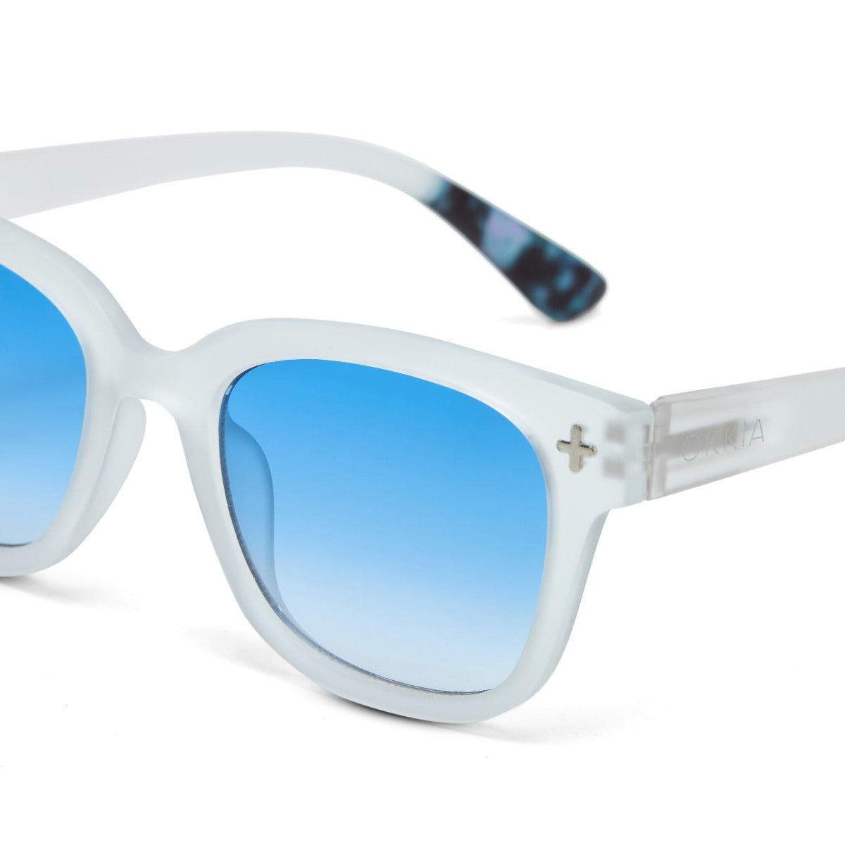 OCCHIALE DA SOLE BIG FRAME DARK BLUE OKKIA