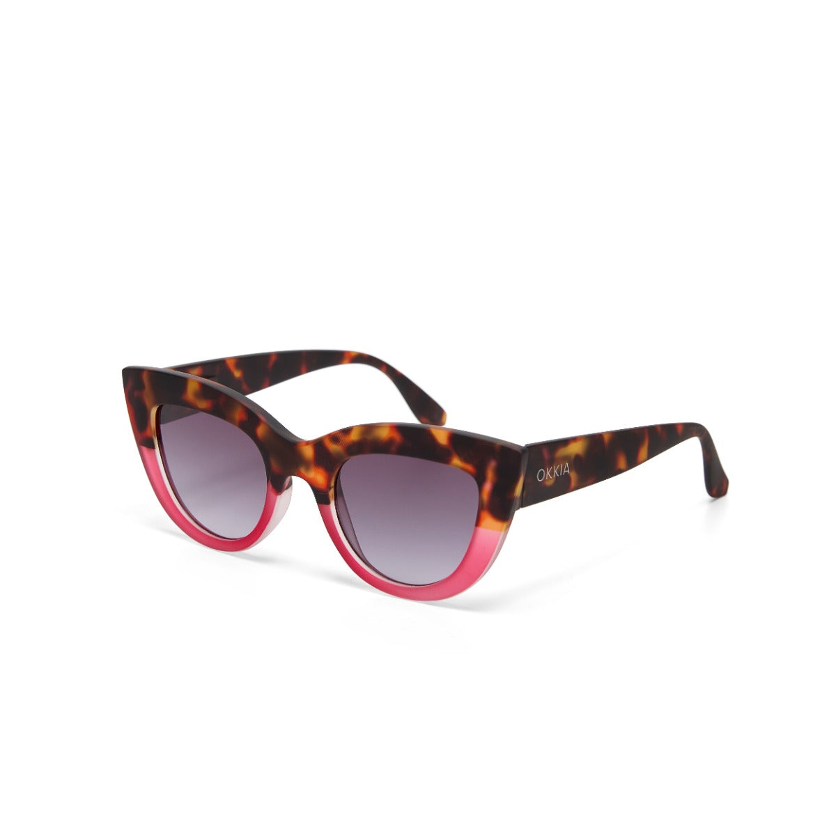 OCCHIALE DA SOLE CLAUDIA BIG CAT EYE HAVANA PINK