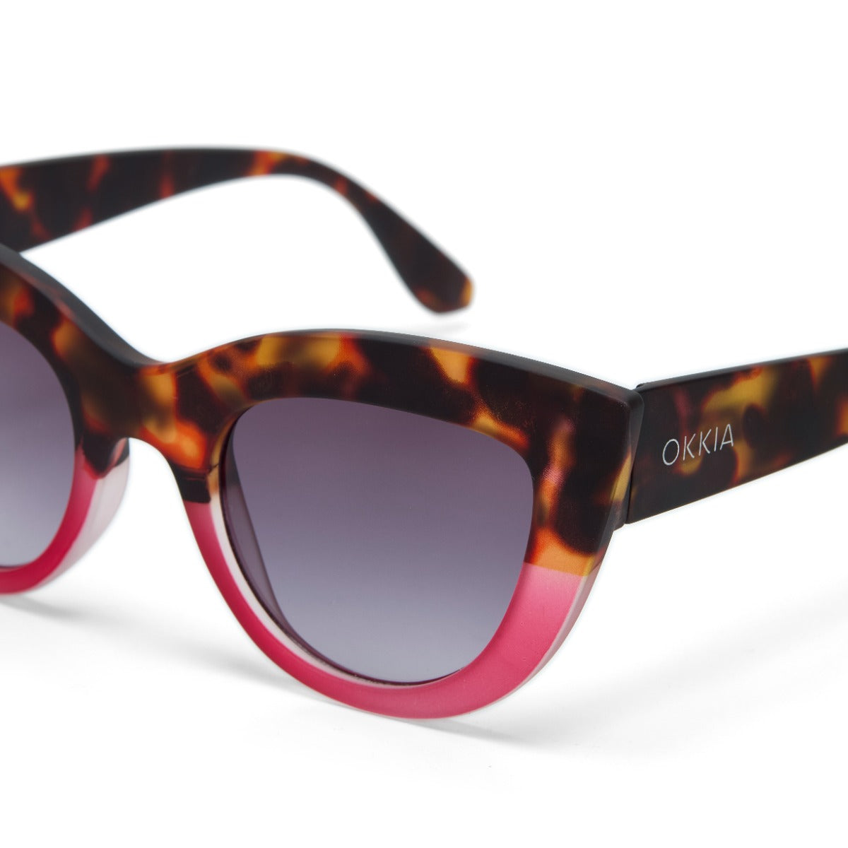 OCCHIALE DA SOLE CLAUDIA BIG CAT EYE HAVANA PINK
