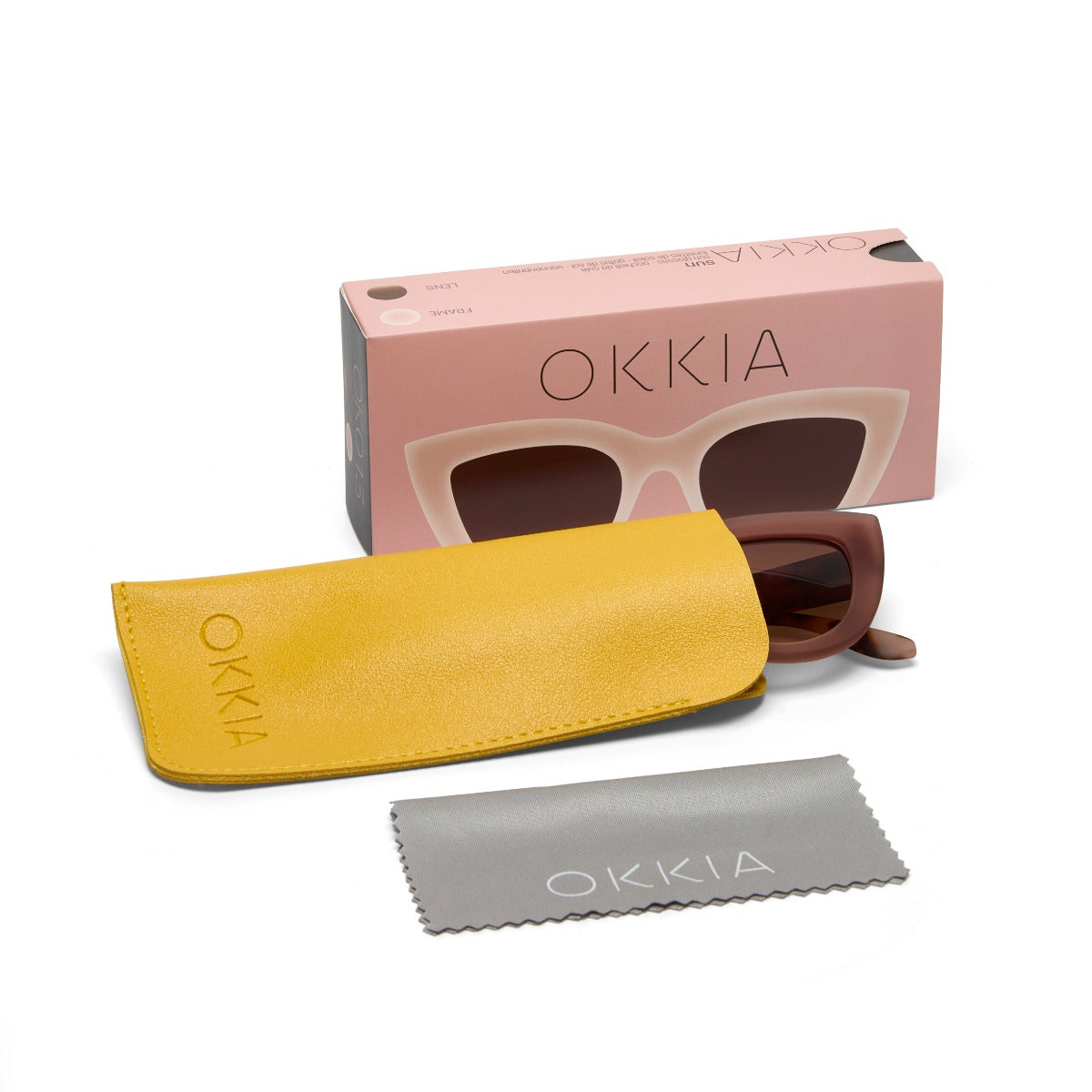 OCCHIALE DA SOLE CLAUDIA BIG CAT EYE HAVANA PINK