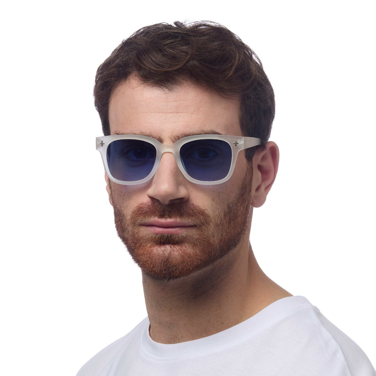 OCCHIALE DA SOLE BIG FRAME DARK BLUE OKKIA