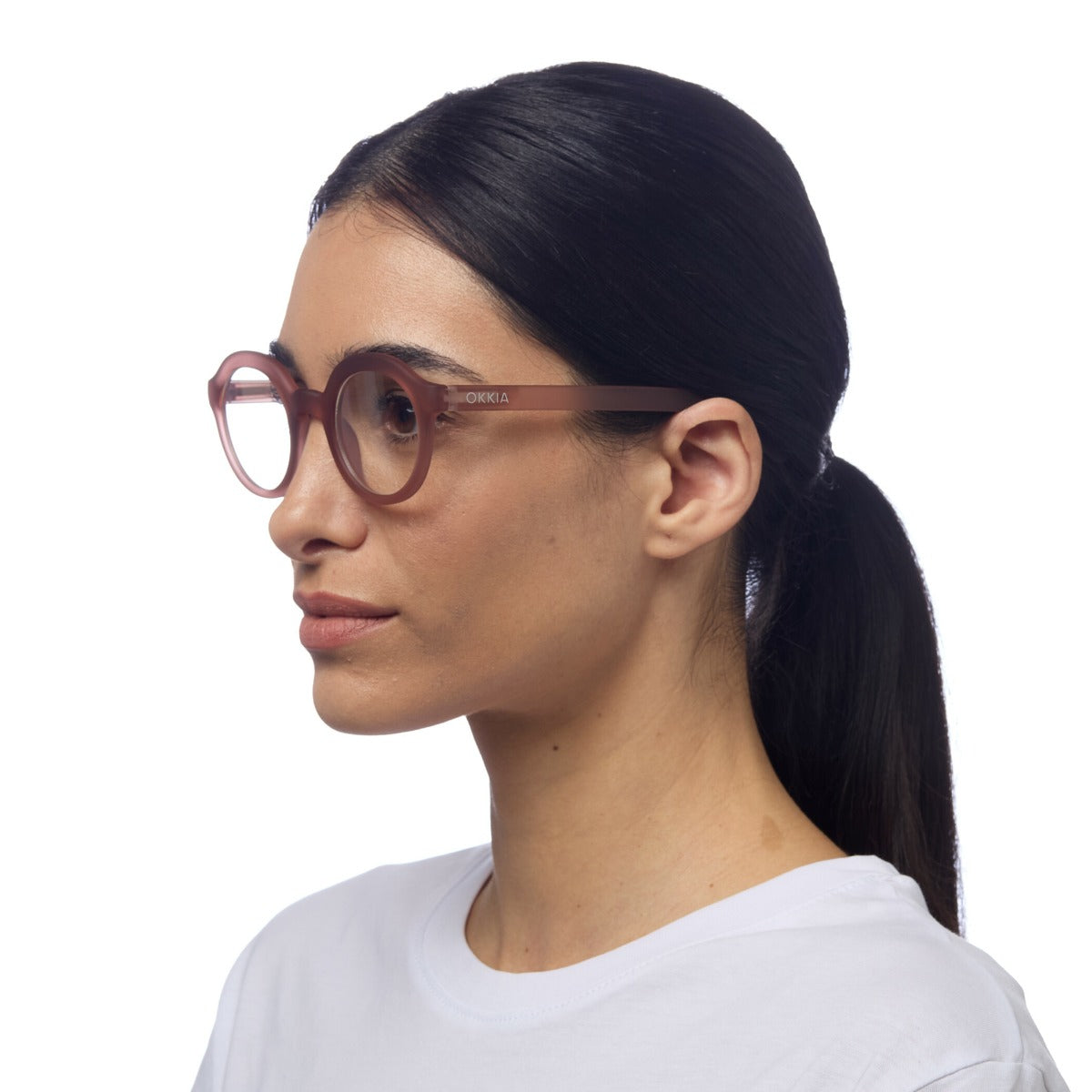 OCCHIALE DA LETTURA PREMONTATO LAURO ROUND +2.50 ROSA