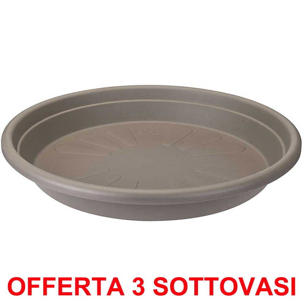 OFFERTA 3 SOTTOVASO UNIVERSAL SAUCER ROUND 48CM TAUPE
