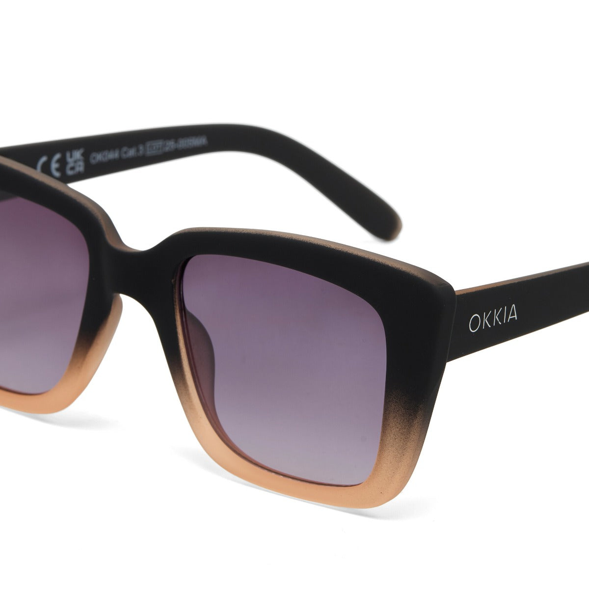 OCCHIALE DA SOLE MODELLO ELBA BLACK PINK GRADIENT OKKIA
