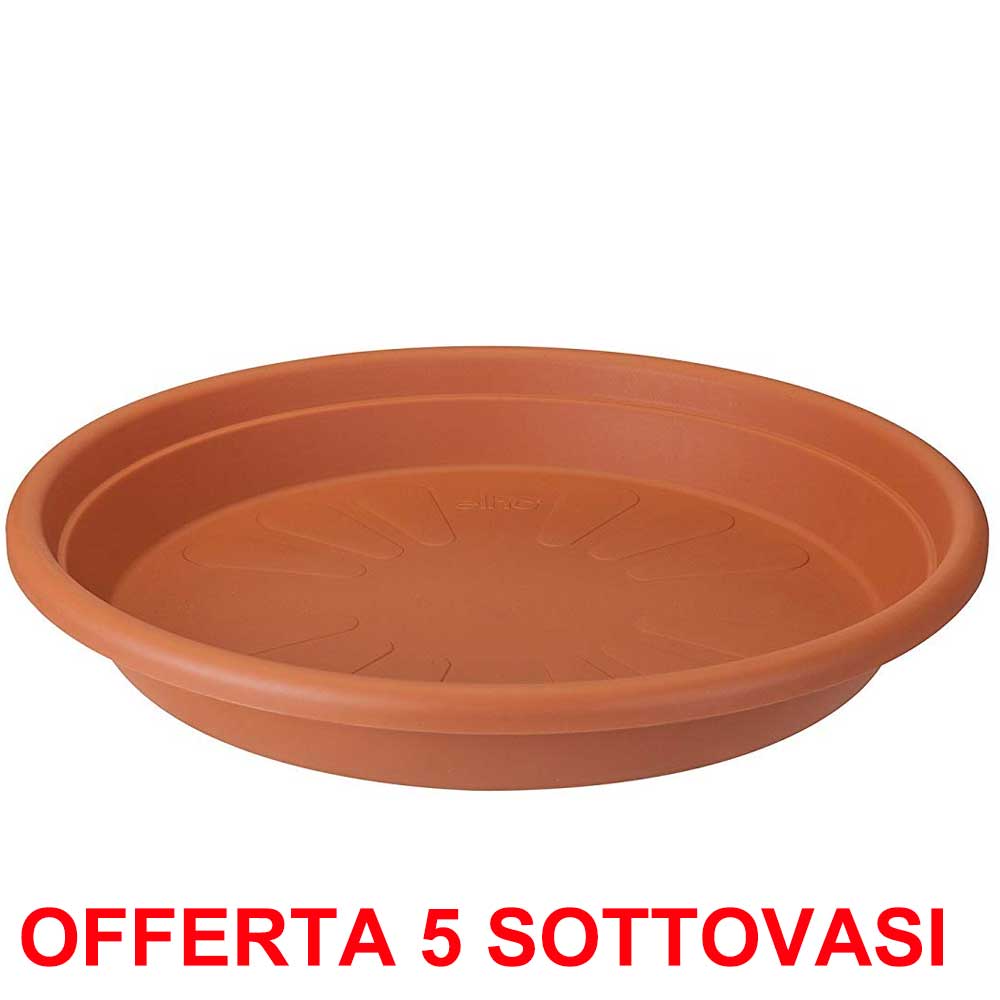 OFFERTA 5 SOTTOVASO UNIVERSAL SAUCER ROUND 13CM TERRA