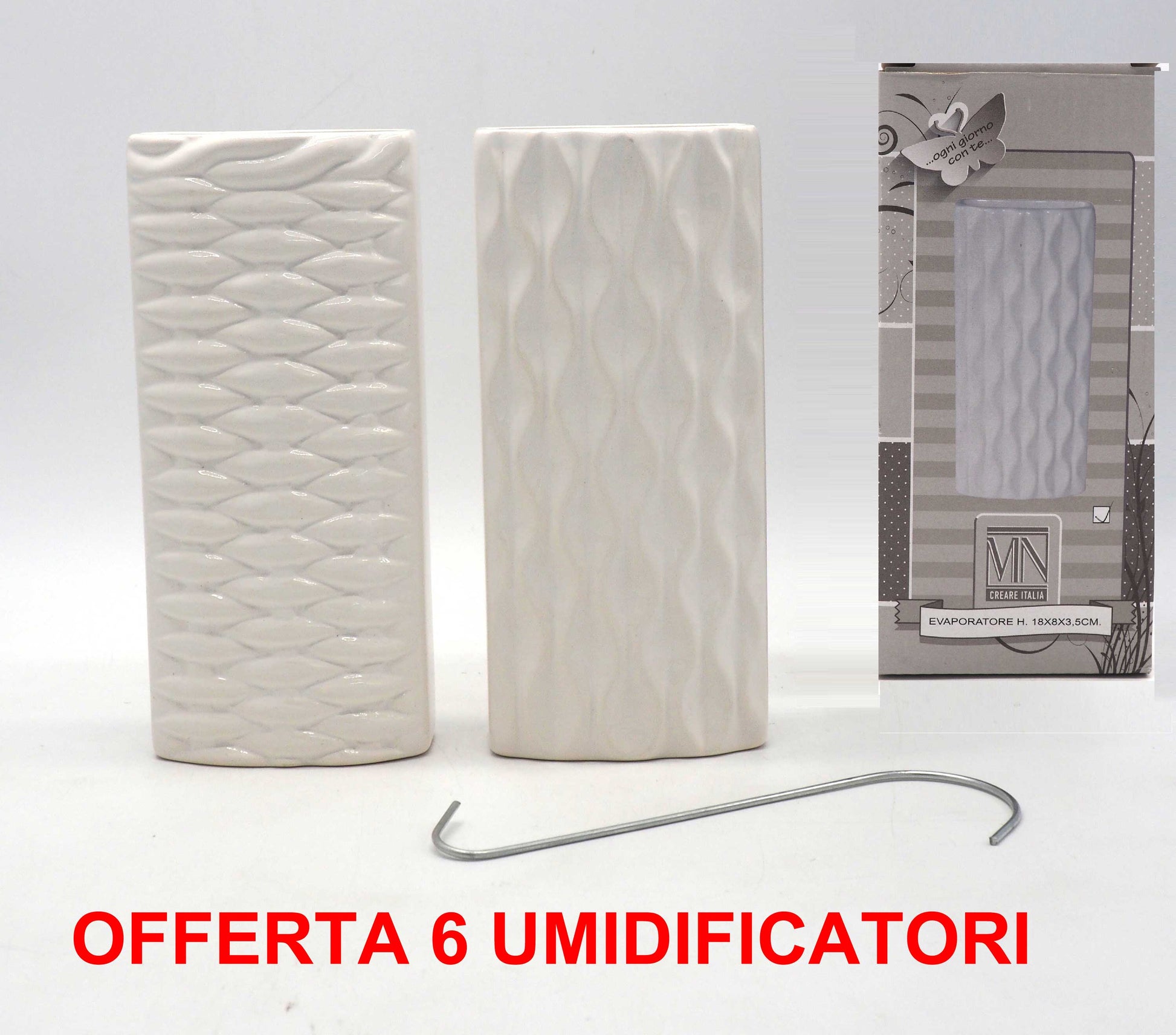 OFFERTA 6 UMIDIFICATORI CESTO IN CERAMICA PER TERMOSIFONI