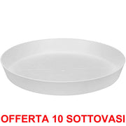 OFFERTA 10 SOTTOVASO LOFT URBAN SAUCER ROUND 28 WHITE