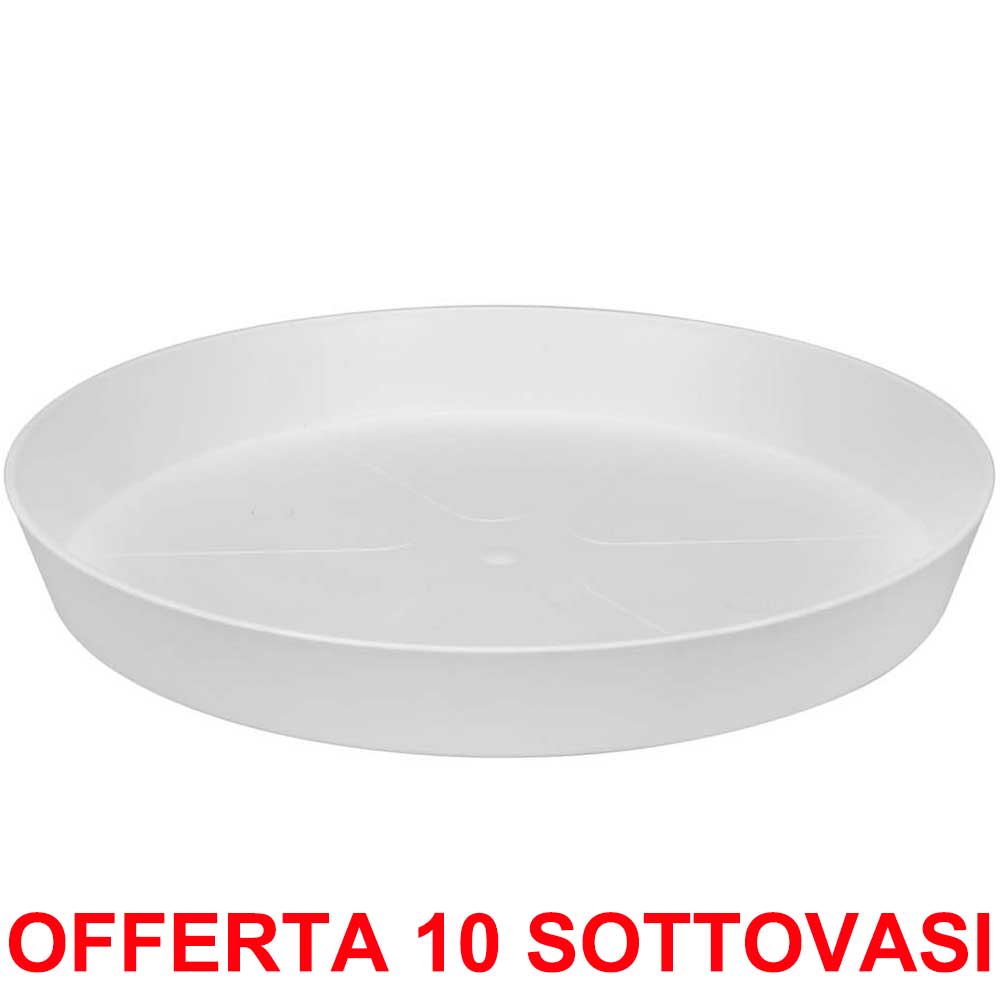 OFFERTA 10 SOTTOVASO LOFT URBAN SAUCER ROUND 28 WHITE