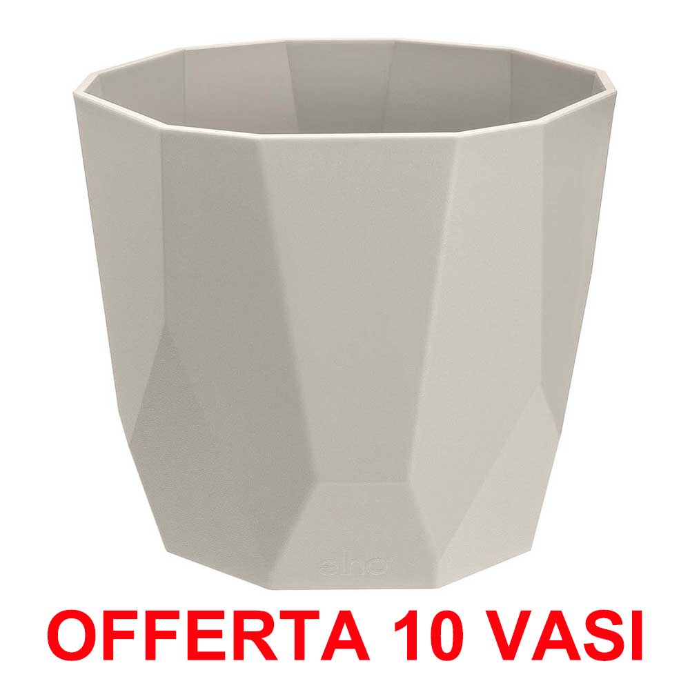 OFFERTA 10 VASO B.FOR ROCK 14CM WARM GREY