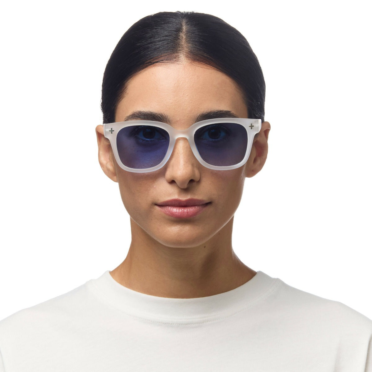 OCCHIALE DA SOLE BIG FRAME DARK BLUE OKKIA